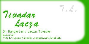 tivadar lacza business card